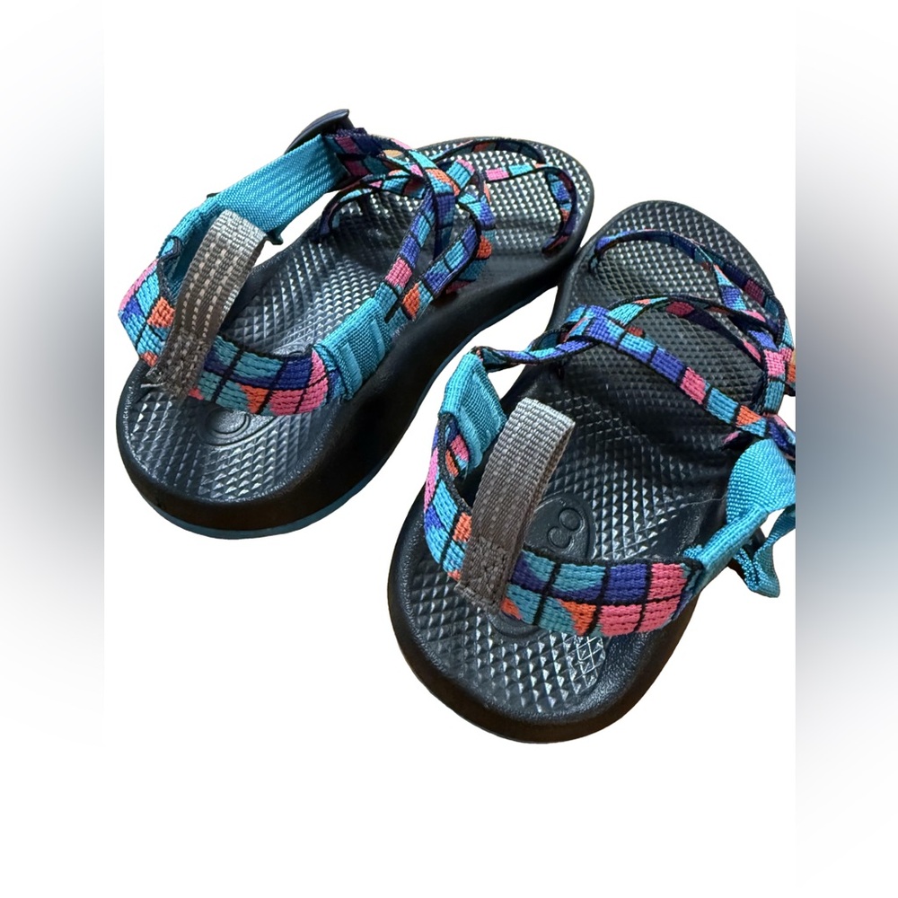 Chaco ZX/1 Eco Tread Break Teal Sandals - Picture 3 of 6